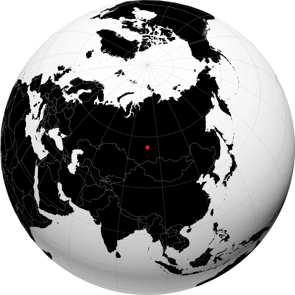 दिव्नोगोर्स्क ग्लोबवर