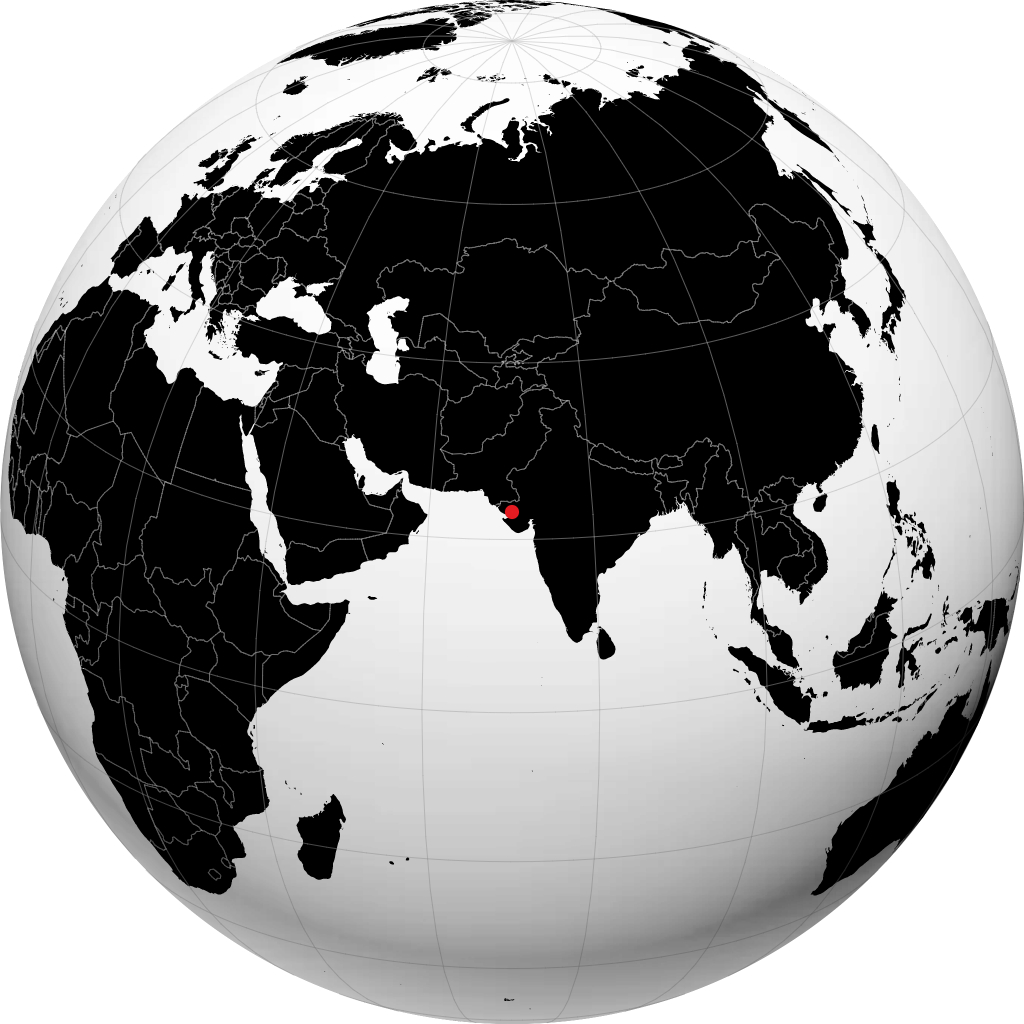 गांधीधाम ग्लोबवर