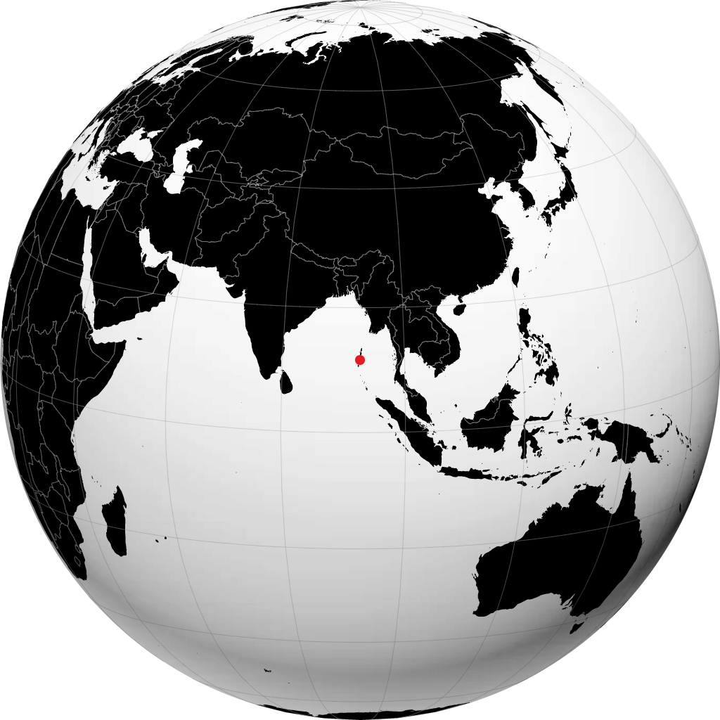 पोर्ट ब्लेअर ग्लोबवर